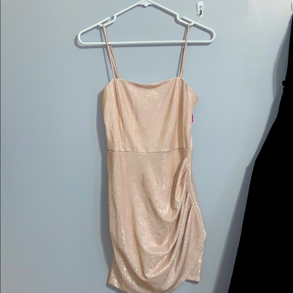 Glittery cami dress.